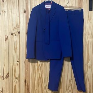 3 piece boys blue Opposuits. Great Condition.